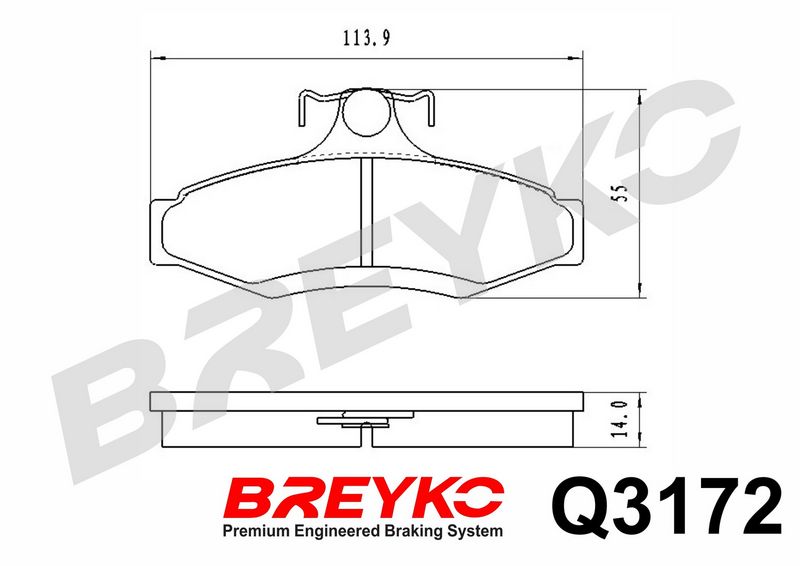 DAVID VASCO Q3172 Brake Pad Set, disc brake