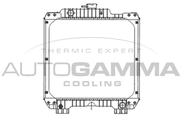 AUTOGAMMA hűtő, motorhűtés 404916