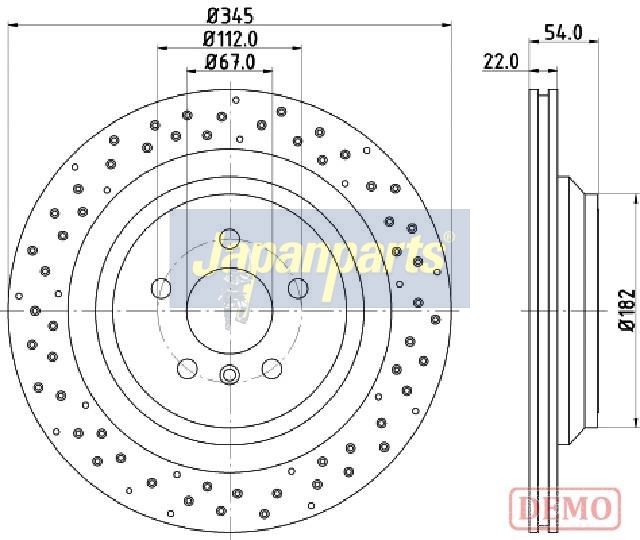 спирачен диск JAPANPARTS
