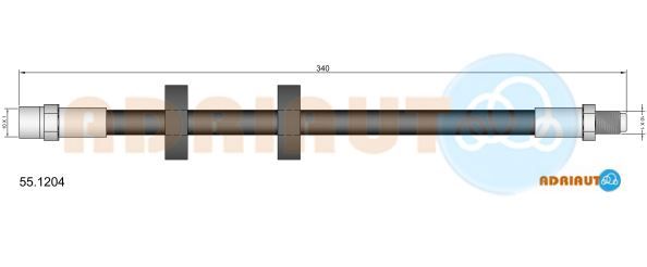 Гальмівний шланг, Adriauto 55.1204