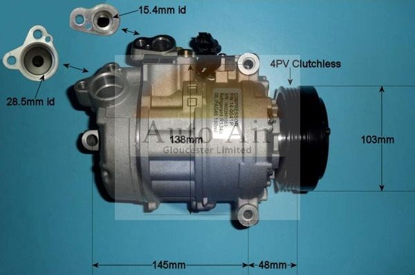 Auto Air Gloucester 14-0041P Compressor, air conditioning