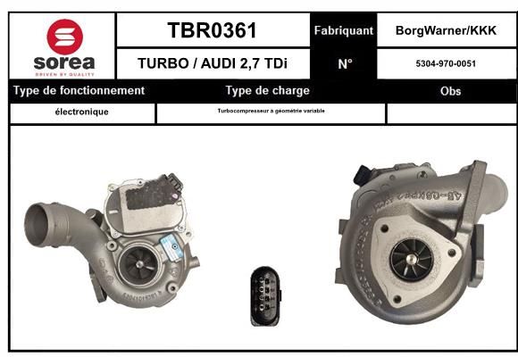 Compresor,sistem de supraalimentare TBR0360 EAI