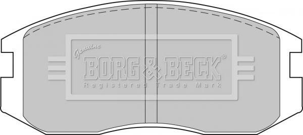 BORG & BECK fékbetétkészlet, tárcsafék BBP1521