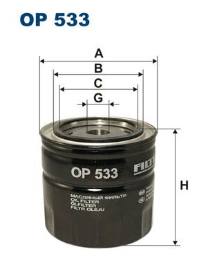 FILTRON olajszűrő OP 533