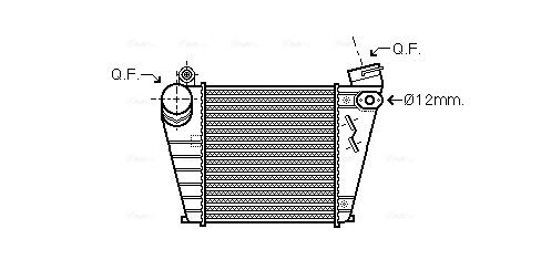 Intercooler, échangeur AVA QUALITY COOLING AIA4200