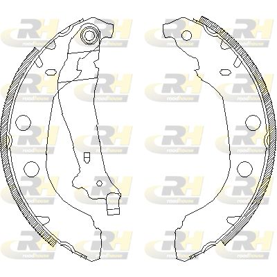 Комплект гальмівних колодок, Roadhouse 409200