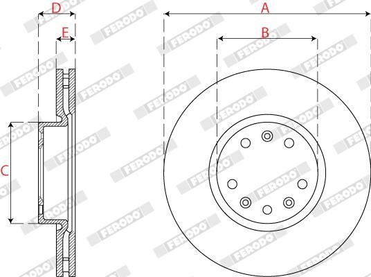 FERODO DDF2782C Brake Disc