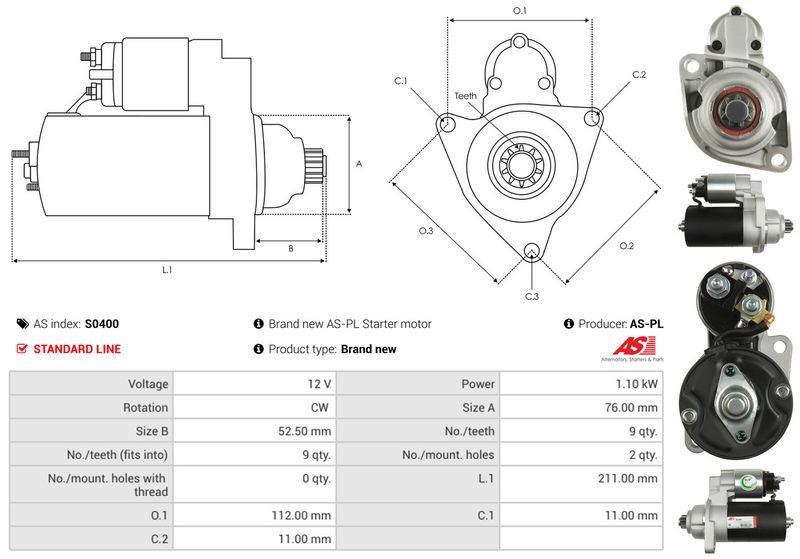 AS-PL S0400 Starter