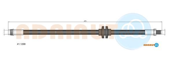 ADRIAUTO RENAULT тормозной шланг передний без ESP Duster 04-