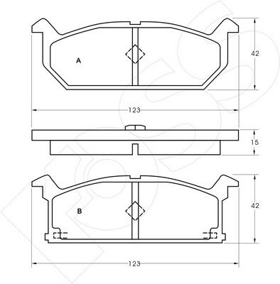 1-GNC R-279 - Brake Pad Set, disc brake
