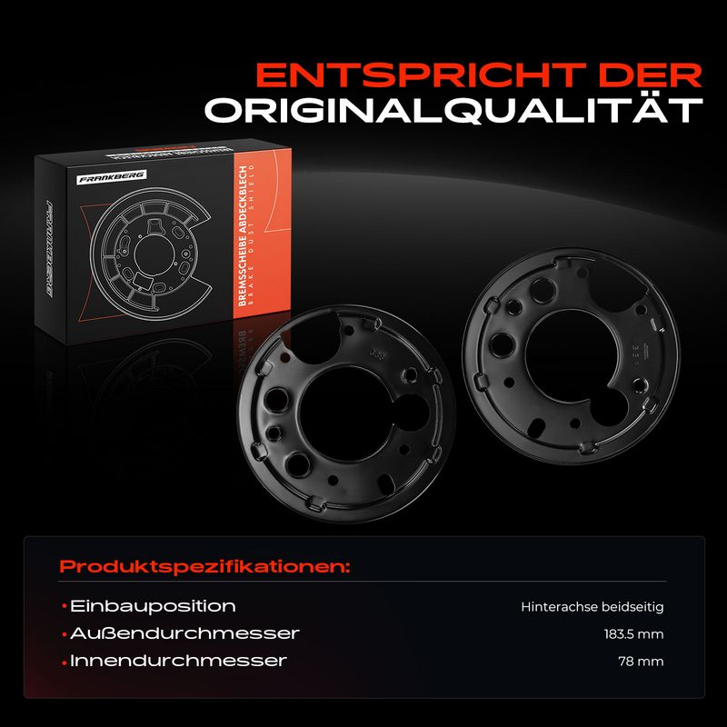 Frankberg 5481FB0032620 Splash Guard, brake disc