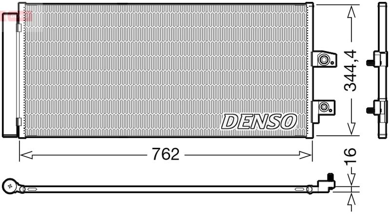 DENSO kondenzátor, klíma DCN33016