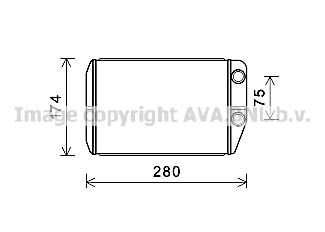 Теплообмінник, система опалення салону, Ava FT6410