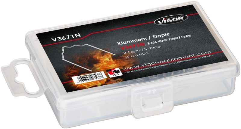 Plastikuparanduse klamber, VIGOR V3671N