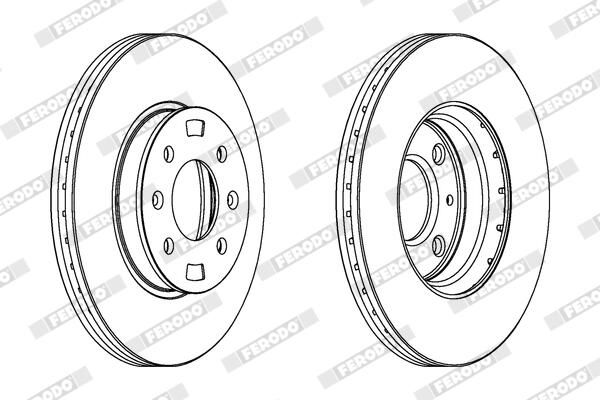 FERODO DDF1603 Brake Disc