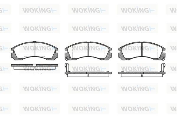 Комплект гальмівних колодок на 4007, C-Crosser, Galant, L200, L300, L400, Lancer, Outlander, Pajero, Pajero Sport,. ..