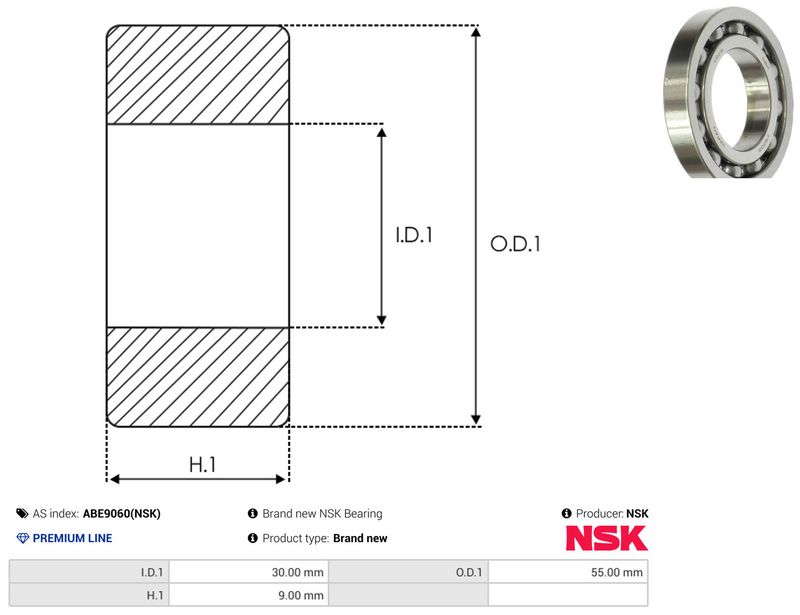 AS-PL ABE9060(NSK) Bearing