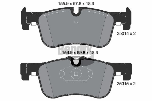 BENDIX Braking fékbetétkészlet, tárcsafék BPD1085