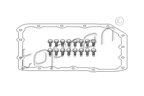 Ущільнення, оливний піддон автоматичної кп, Topran 500784
