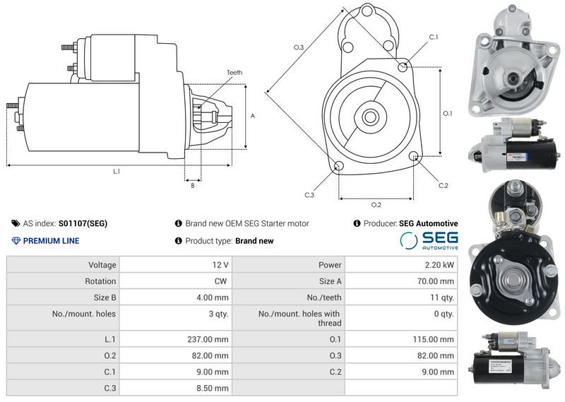 AS-PL S01107(SEG) Starter
