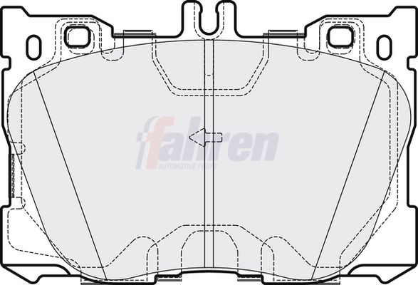 Fahren Brake Pad Set, disc brake FBP3792