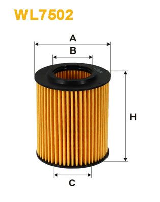 Оливний фільтр, Wix Filters WL7502