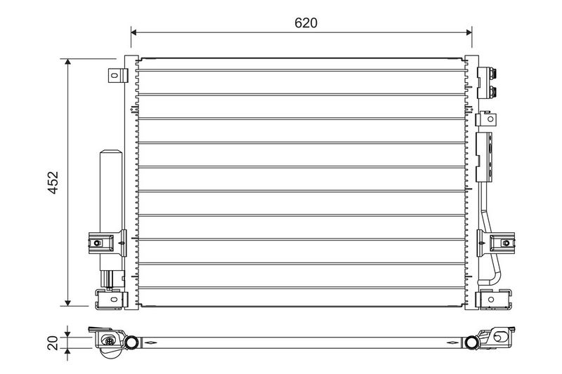 VALEO Condensor, airconditioning 822705