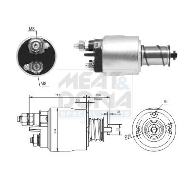 MEAT & DORIA Magneetschakelaar, startmotor 46311