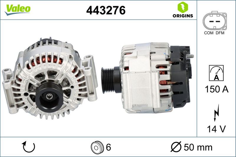 VALEO Dynamo / Alternator 443276