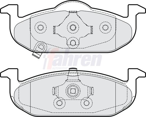 Fahren Brake Pad Set, disc brake FBP4251