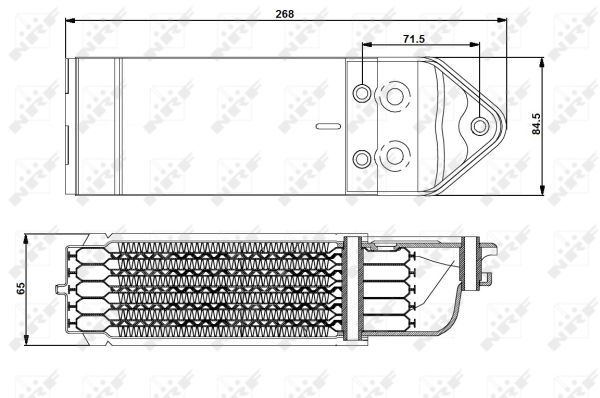 NRF 31202 Oil Cooler, engine oil