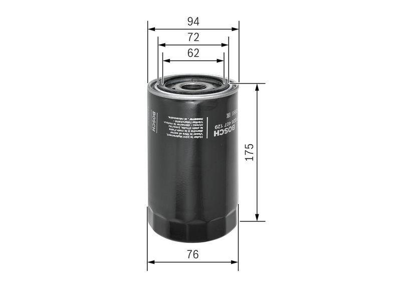 BOSCH F 026 407 129 Oil Filter