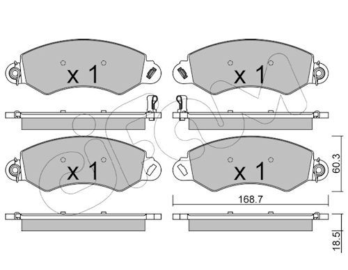 Set placute frana,frana disc 822-1148-0 CIFAM