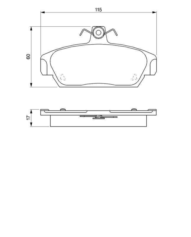BOSCH 0986424092 Brake Pad Set, disc brake