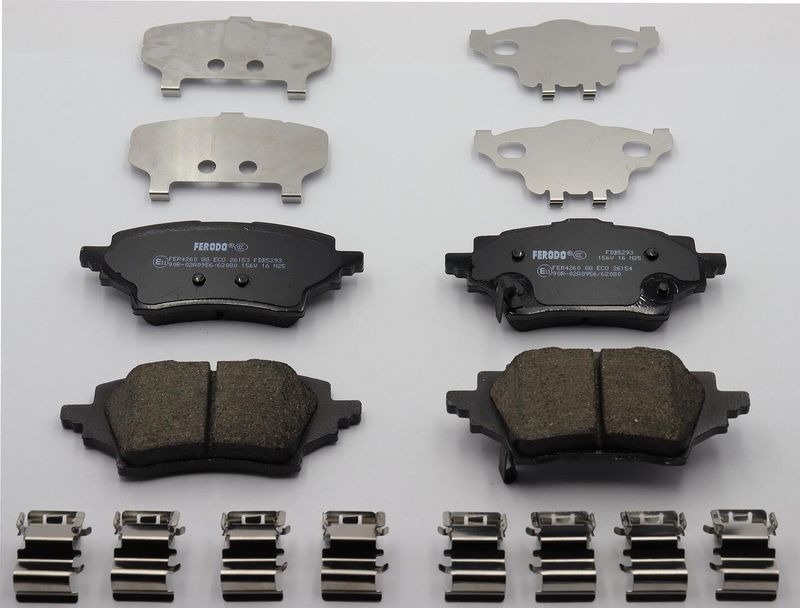 Bremsbelagsatz, Scheibenbremse