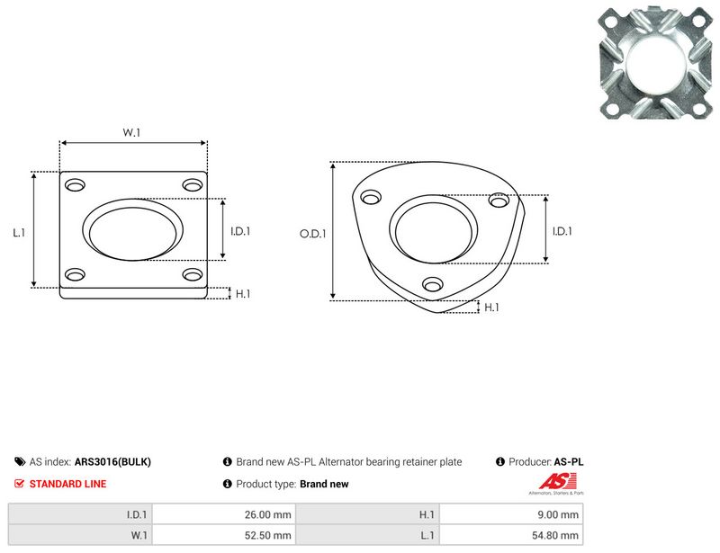 AS-PL ARS3016(BULK) Repair Set, alternator