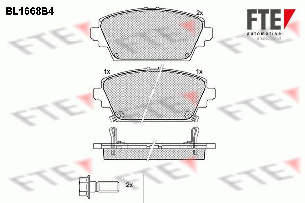 FTE fékbetétkészlet, tárcsafék 9010282