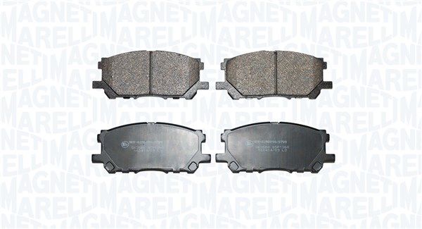 MAGNETI MARELLI 363916061013 Комплект гальмівних накладок, дискове гальмо