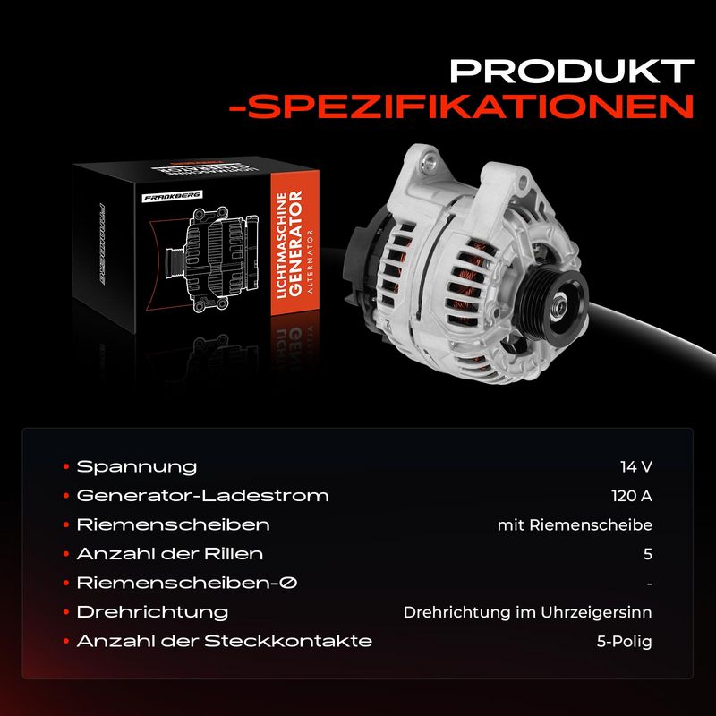 Frankberg 5481FB0061528 Alternator
