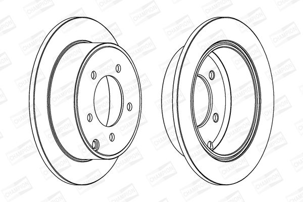 Гальмівний диск, Champion 562857