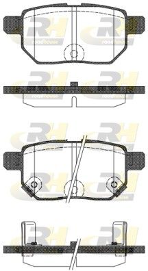 Комплект гальмівних накладок, дискове гальмо, Roadhouse 21286.22