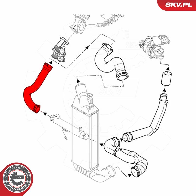 ESEN SKV 43SKV210 Charge Air Hose