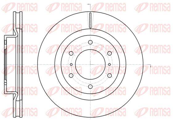 Гальмівний диск, Remsa 61100.10