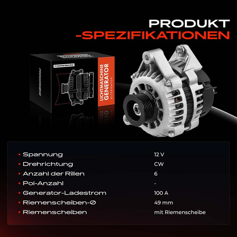 Frankberg 5481FB0001958 Alternator