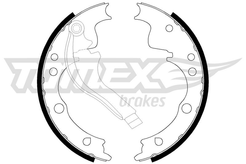 TOMEX Brakes fékpofakészlet TX 21-39