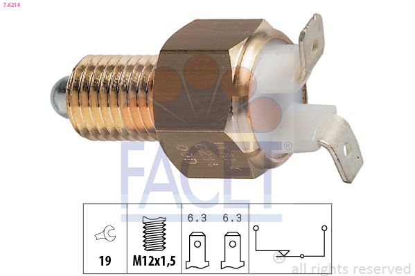 Comutator, lampa marsalier FACET Made in Italy - OE Equivalent 7.6214