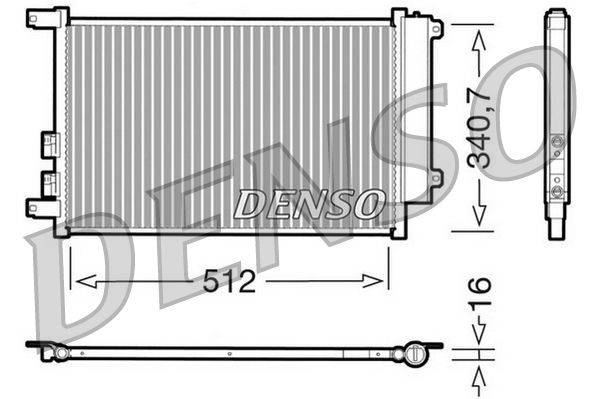 DENSO kondenzátor, klíma DCN01010