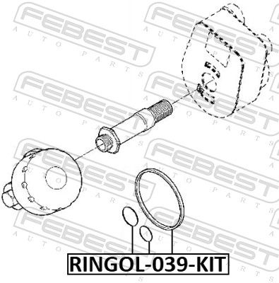 FEBEST RINGOL-039-KIT Seal, oil filter