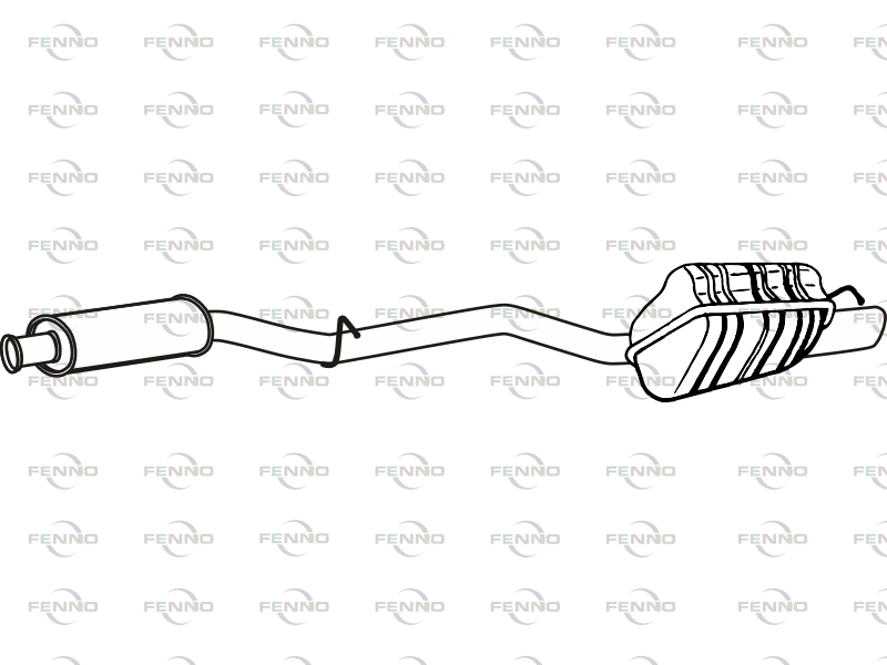 FENNO P36017 - Rear Silencer
