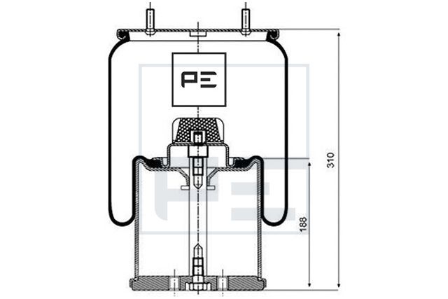 Mech, pneumatické odpružení 084.083-72A